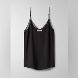 Aritzia Babaton Flowy Black Camisole, size XXS